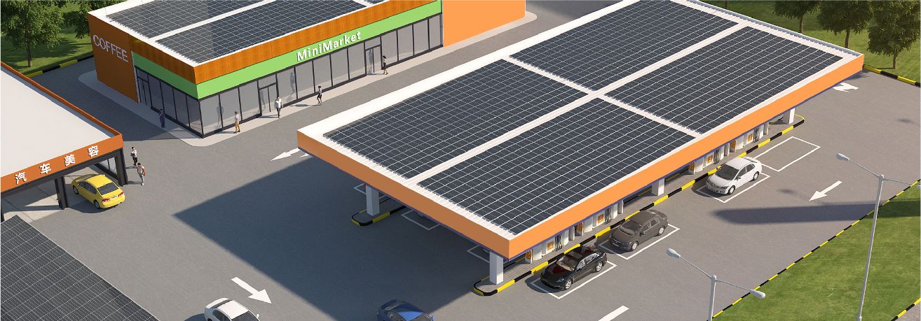 不朽情缘太阳能光伏石油行业解决计划- 新建综合加能站