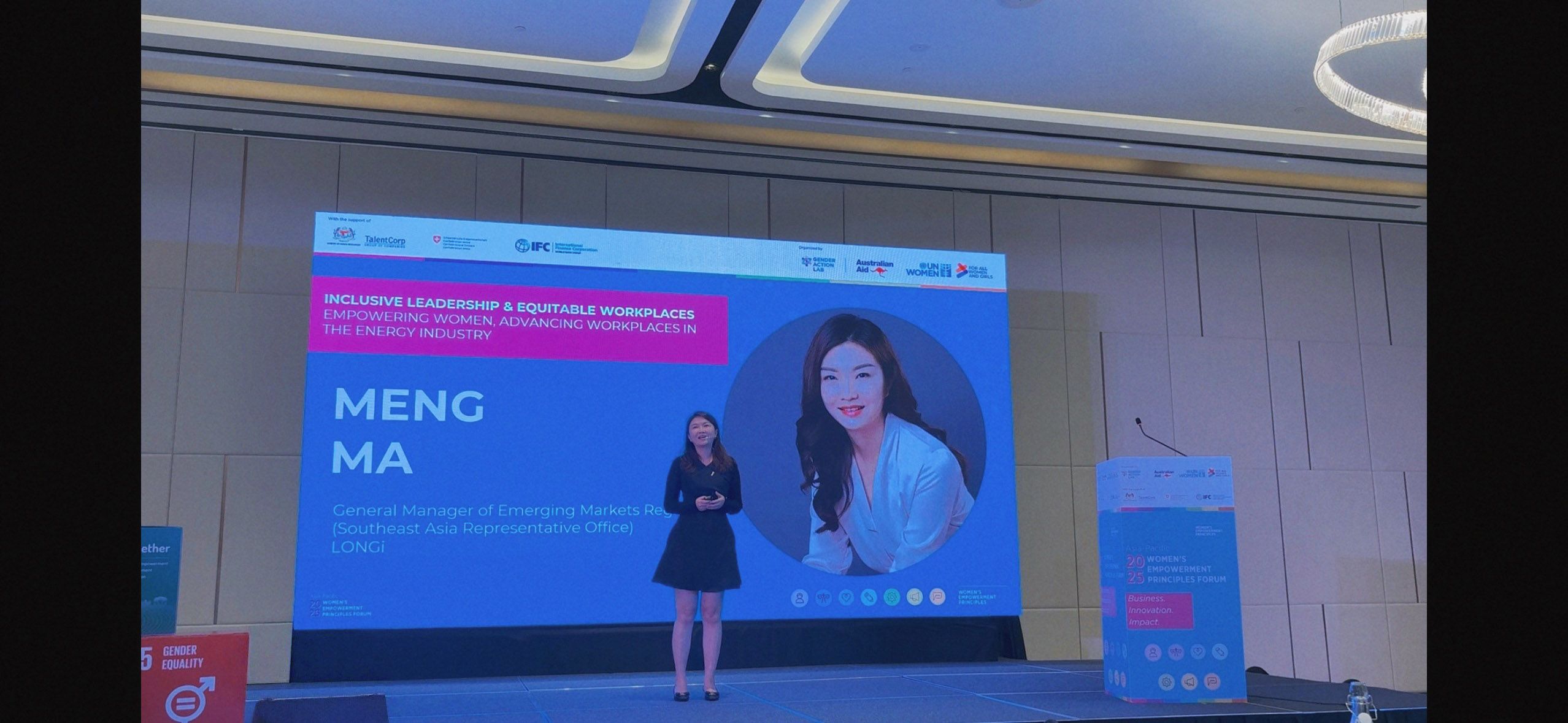 Ms. Ma Meng, General Manager of Emergiong Markets Region