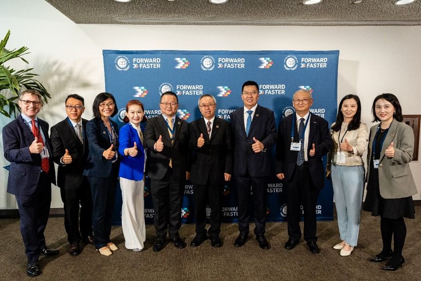 Li Zhenguo participou do Fórum do Setor Privado 2023 com autoridades das Nações Unidas e líderes empresariais. Foto: Joel Sheakoski/Pacto Global da ONU