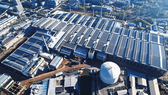 太钢不锈钢热轧主厂房11.0196MWp屋顶光伏项目