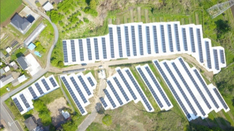 リパワリングを実施した小美玉市発電所の全景