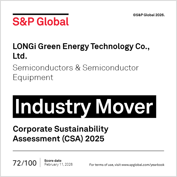 LONGi、「Industry Mover」にも選出