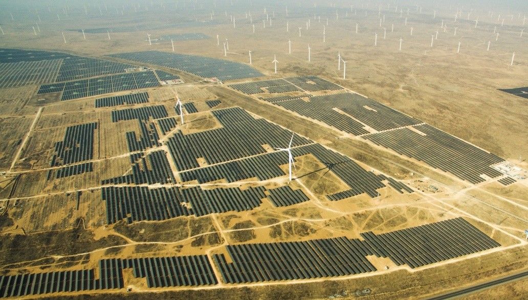 中国宁夏180兆瓦景物同场项目